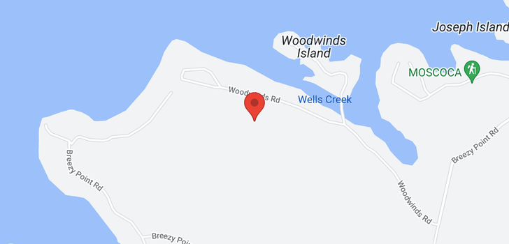 map of 1051 WOODWINDS ROAD